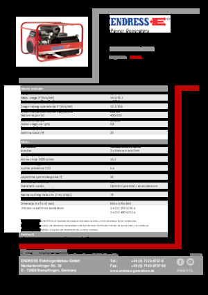Бензинови генератори Endress ESE 1506 DHS-GT ES 