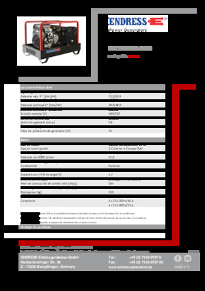 Бензинови генератори Endress ESE 2006 DBS-GT ES 