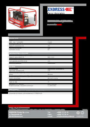 Бензинови генератори Endress ESE 404 SHS-AC / 30-180 A 