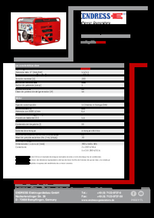Бензинови генератори Endress ESE 506 HG-GT ES ISO Duplex