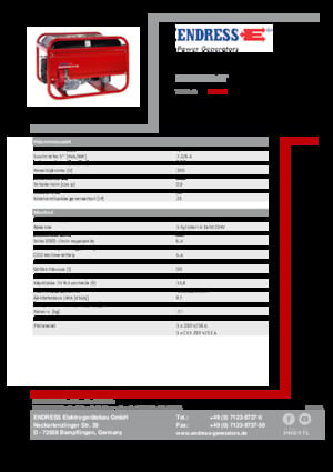 Бензинови генератори Endress ESE 606 HS-GT