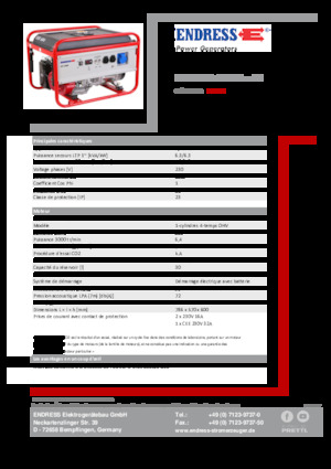 Бензинови генератори Endress ESE 606 HS-GT ES