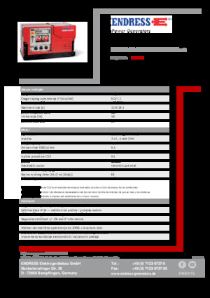 Бензинови генератори Endress ESE 908 DBG ES ISO Duplex Silent