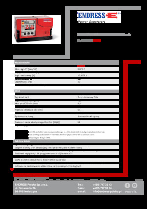 Бензинови генератори Endress ESE 908 DBG ES ISO Duplex Silent