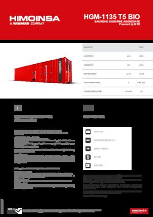 Бензинови генератори HIMOINSA HGM-1135 T5 BIO