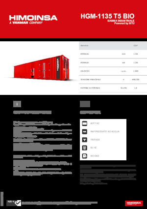 Бензинови генератори HIMOINSA HGM-1135 T5 BIO