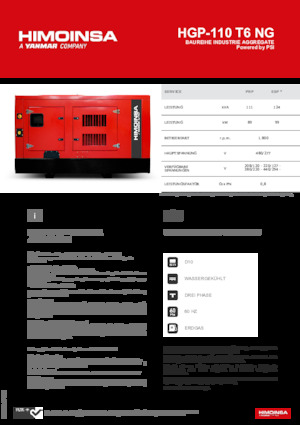 Бензинови генератори HIMOINSA HGP-110 T6 NG
