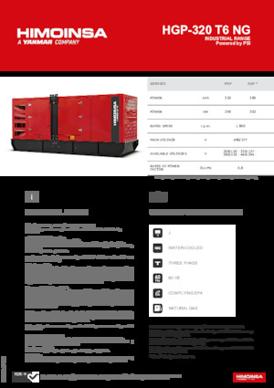 Бензинови генератори HIMOINSA HGP-320 T6 NG