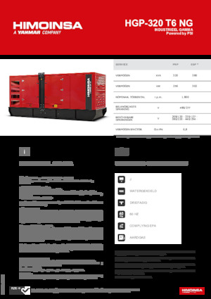 Бензинови генератори HIMOINSA HGP-320 T6 NG