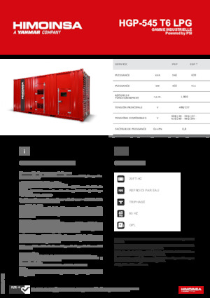 Бензинови генератори HIMOINSA HGP-545 T6 LPG