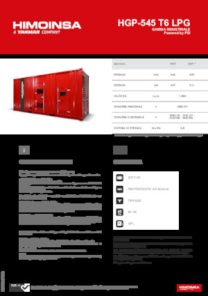 Бензинови генератори HIMOINSA HGP-545 T6 LPG
