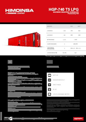 Бензинови генератори HIMOINSA HGP-740 T5 LPG