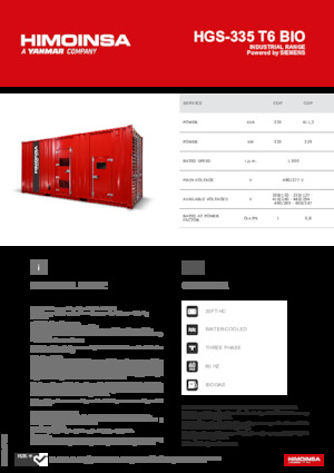 Бензинови генератори HIMOINSA HGS-335 T6 BIO