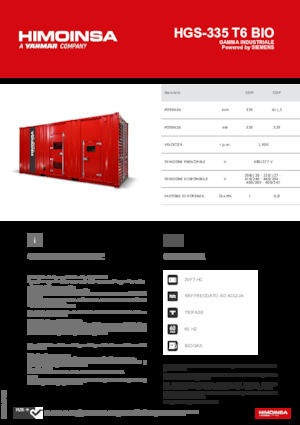 Бензинови генератори HIMOINSA HGS-335 T6 BIO