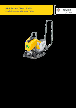 Виброплочи с преден ход Wacker Neuson APS1135e