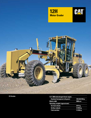 Грейдери Caterpillar 12H