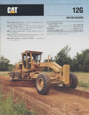 Грейдери Caterpillar 12G