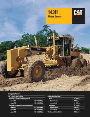 Грейдери Caterpillar 143H