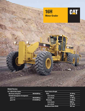 Грейдери Caterpillar 16H