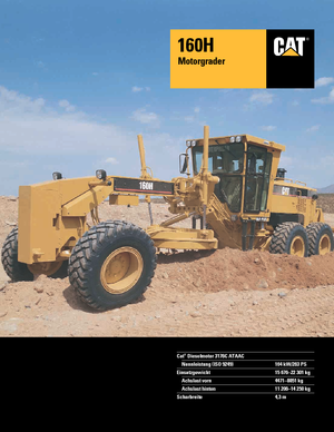 Грейдери Caterpillar 160H