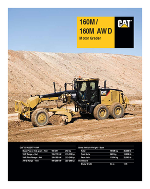 Грейдери Caterpillar 160M