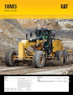 Грейдери Caterpillar 18M3