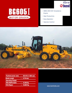Грейдери Beml BG605I