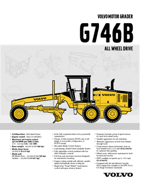 Грейдери Volvo G746B