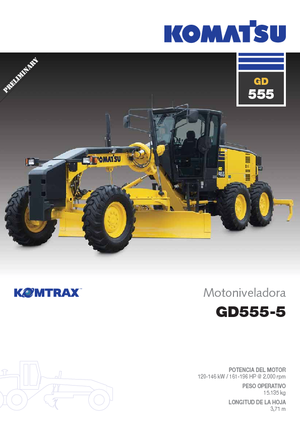 Грейдери Komatsu GD555-5