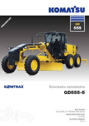 Грейдери Komatsu GD555-5