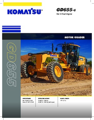 Грейдери Komatsu GD655-6