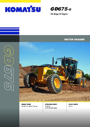 Грейдери Komatsu GD675-6 