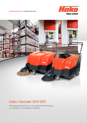 Ръчно контролиране машини за метене Hako Hamster 650 E