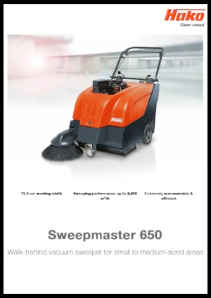 Ръчно контролиране машини за метене Hako Sweepmaster P 650