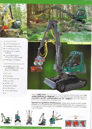 Колесни харвестъри MHT 11002 HVT