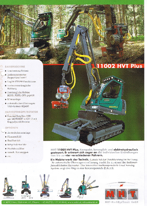 Колесни харвестъри MHT 11002 HVT Plus