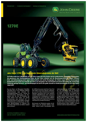 Колесни харвестъри John Deere 1270 E