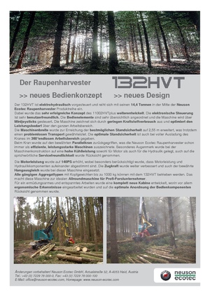 Колесни харвестъри Neuson-Ecotec 132 HVT