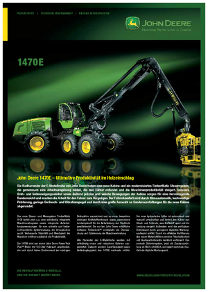 Колесни харвестъри John Deere 1470 E
