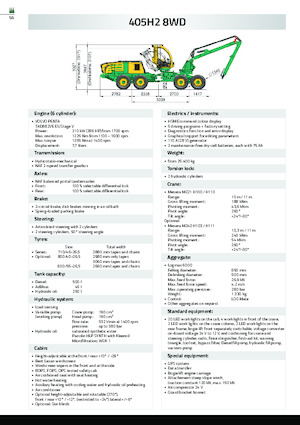 Колесни харвестъри HSM 405H4 8WD