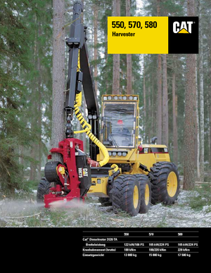 Колесни харвестъри Caterpillar 580