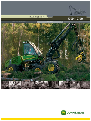 Колесни харвестъри John Deere 1070 D