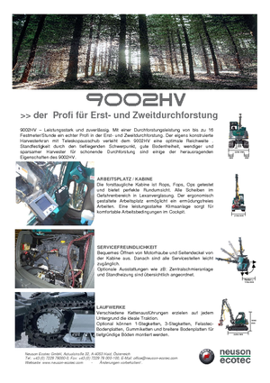 Колесни харвестъри Neuson-Ecotec 9002 HV