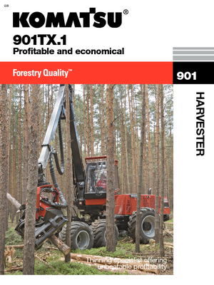 Колесни харвестъри Komatsu 901 TX