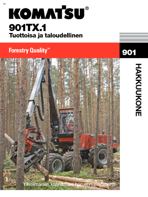 Колесни харвестъри Komatsu 901 TX