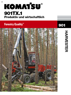 Колесни харвестъри Komatsu 901 TX