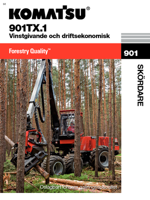 Колесни харвестъри Komatsu 901 TX