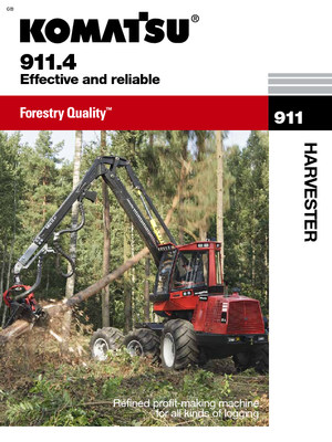 Колесни харвестъри Komatsu 911.4