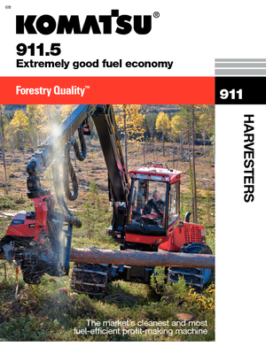 Колесни харвестъри Komatsu 911.5