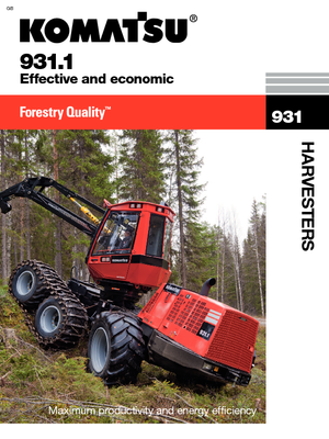 Колесни харвестъри Komatsu 931.1